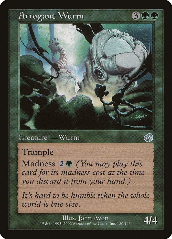 Arrogant Wurm [Torment] | Cards and Coasters CA