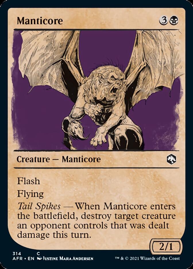 Manticore (Showcase) [Dungeons & Dragons: Adventures in the Forgotten Realms] | Cards and Coasters CA