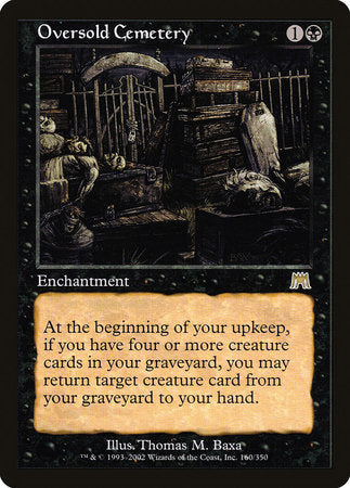 Oversold Cemetery [Onslaught] | Cards and Coasters CA