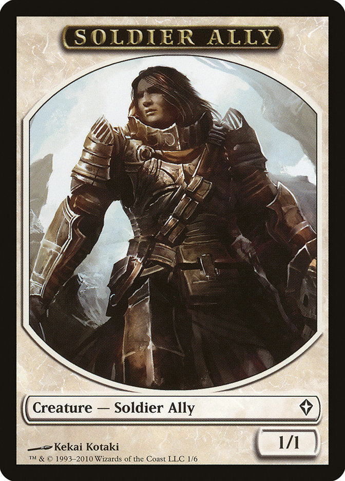 Soldier Ally [Worldwake Tokens] | Cards and Coasters CA
