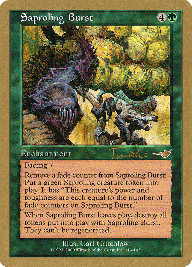 Saproling Burst (Jan Tomcani) [World Championship Decks 2001] | Cards and Coasters CA