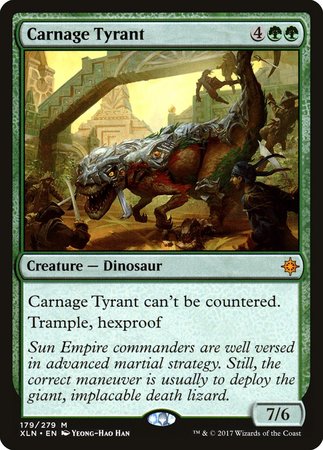 Carnage Tyrant [Ixalan] | Cards and Coasters CA