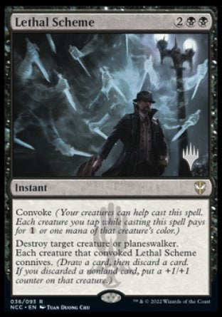 Lethal Scheme (Promo Pack) [Streets of New Capenna Commander Promos] | Cards and Coasters CA