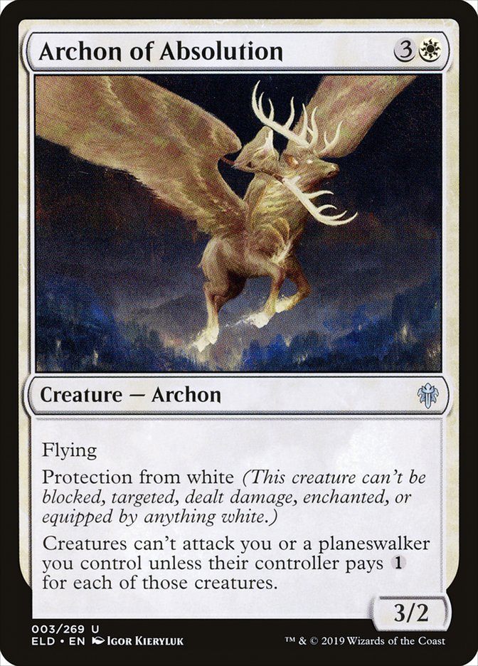 Archon of Absolution [Throne of Eldraine] | Cards and Coasters CA