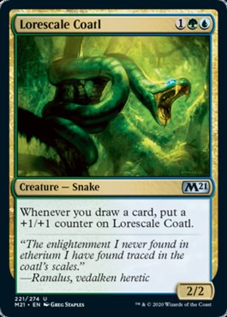 Lorescale Coatl [Core Set 2021] | Cards and Coasters CA