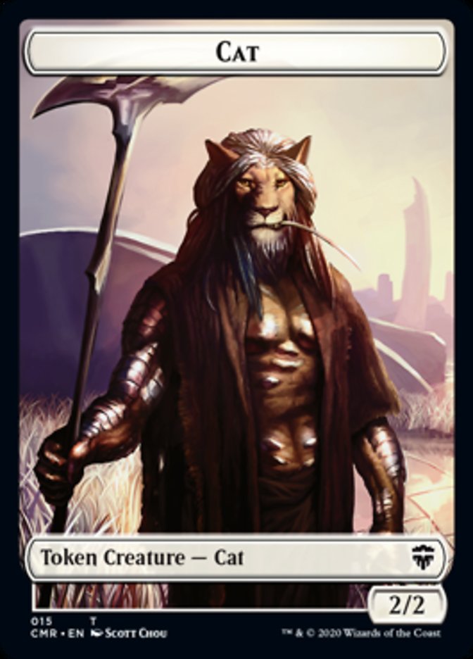 Cat // Soldier Token [Commander Legends Tokens] | Cards and Coasters CA