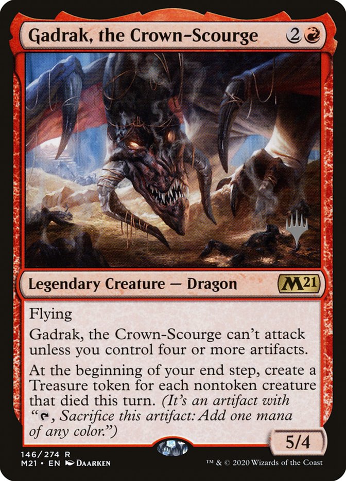 Gadrak, the Crown-Scourge (Promo Pack) [Core Set 2021 Promos] | Cards and Coasters CA