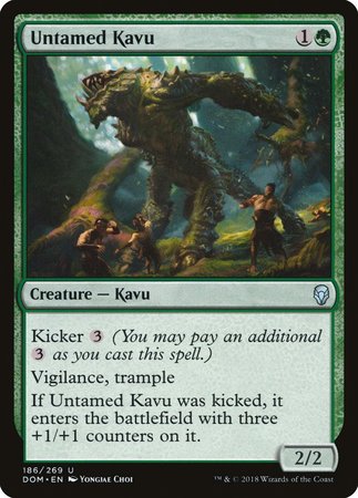 Untamed Kavu [Dominaria] | Cards and Coasters CA