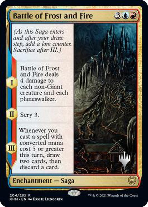 Battle of Frost and Fire [Kaldheim Promo Pack] | Cards and Coasters CA
