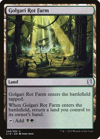 Golgari Rot Farm [Commander 2019] | Cards and Coasters CA