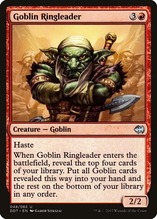 Goblin Ringleader [Duel Decks: Merfolk vs. Goblins] | Cards and Coasters CA