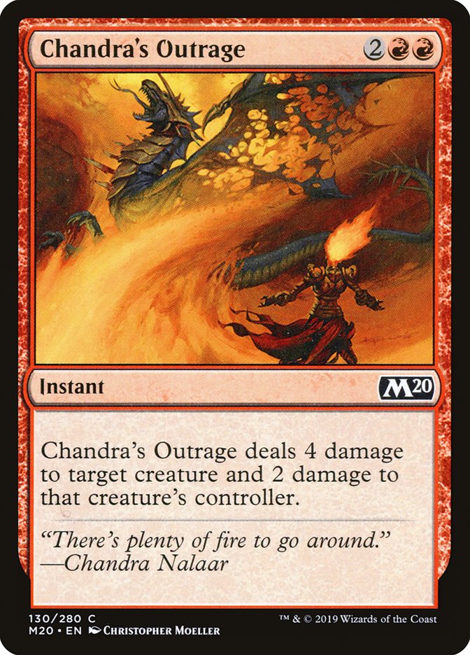 Chandra's Outrage [Core Set 2020] | Cards and Coasters CA