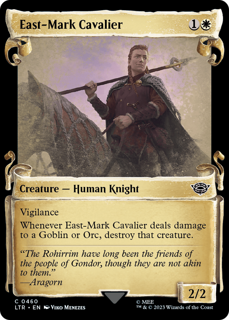 East-Mark Cavalier [The Lord of the Rings: Tales of Middle-Earth Showcase Scrolls] | Cards and Coasters CA