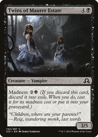 Twins of Maurer Estate [Shadows over Innistrad] | Cards and Coasters CA