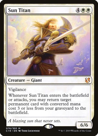 Sun Titan [Commander 2019] | Cards and Coasters CA