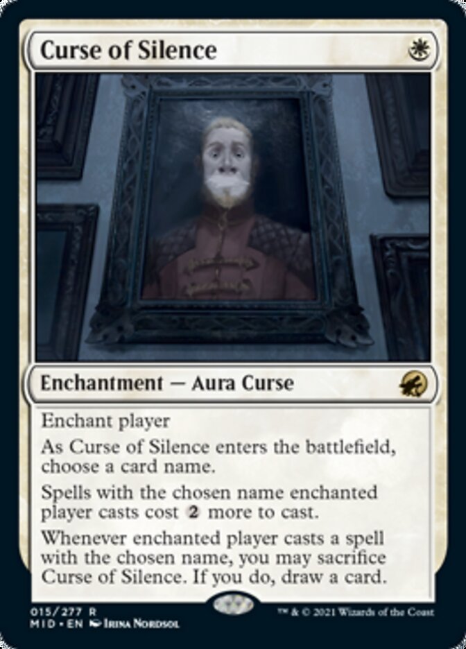 Curse of Silence [Innistrad: Midnight Hunt] | Cards and Coasters CA