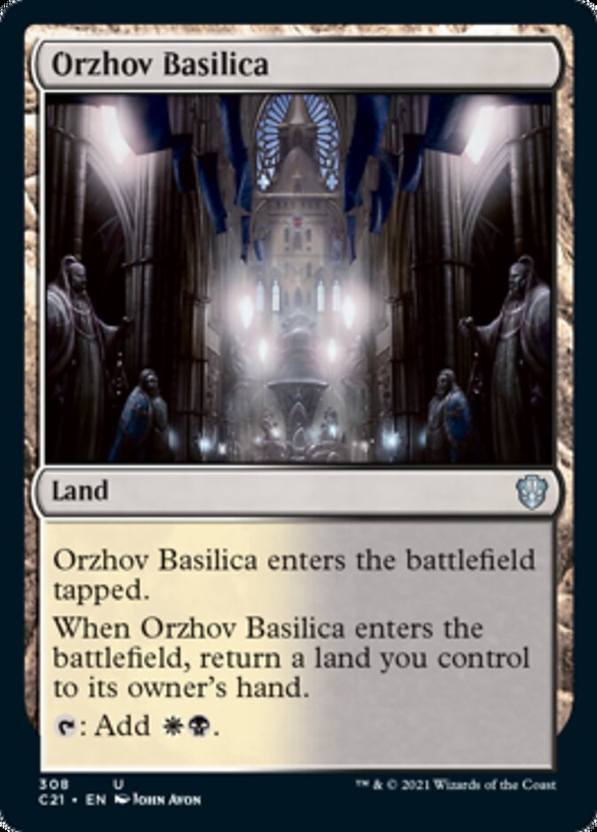 Orzhov Basilica [Commander 2021] | Cards and Coasters CA