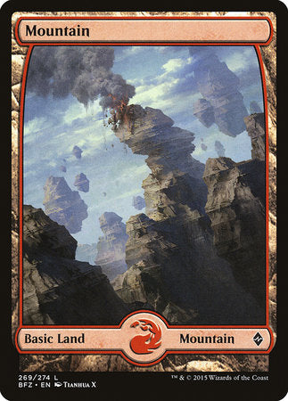 Mountain (269) - Full Art [Battle for Zendikar] | Cards and Coasters CA