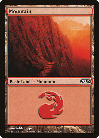 Mountain (245) [Magic 2013] | Cards and Coasters CA