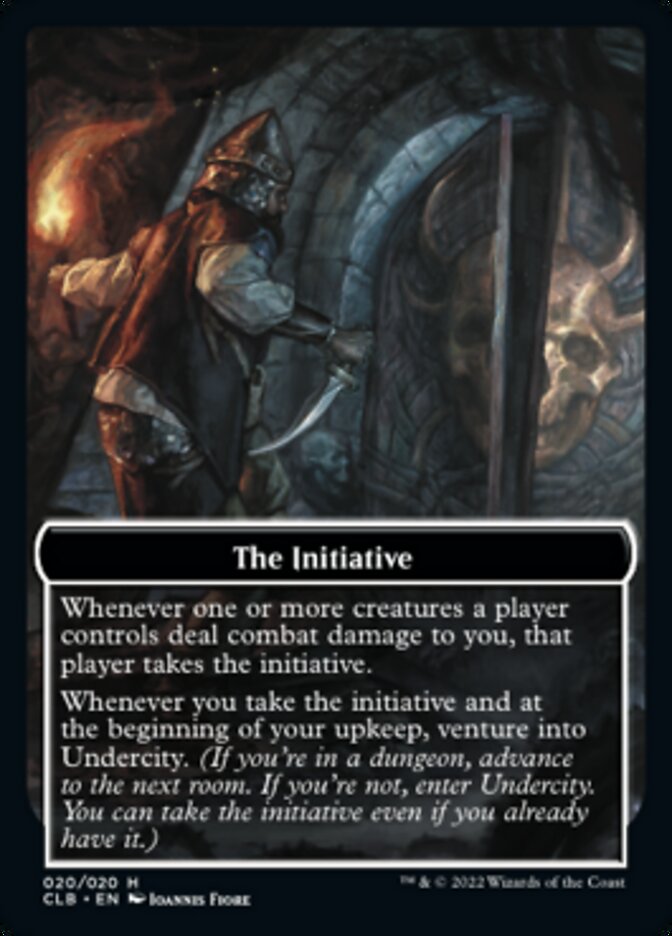 The Initiative // Undercity Double-sided Token [Commander Legends: Battle for Baldur's Gate Tokens] | Cards and Coasters CA