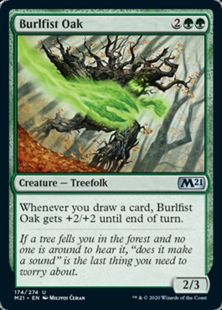 Burlfist Oak [Core Set 2021] | Cards and Coasters CA