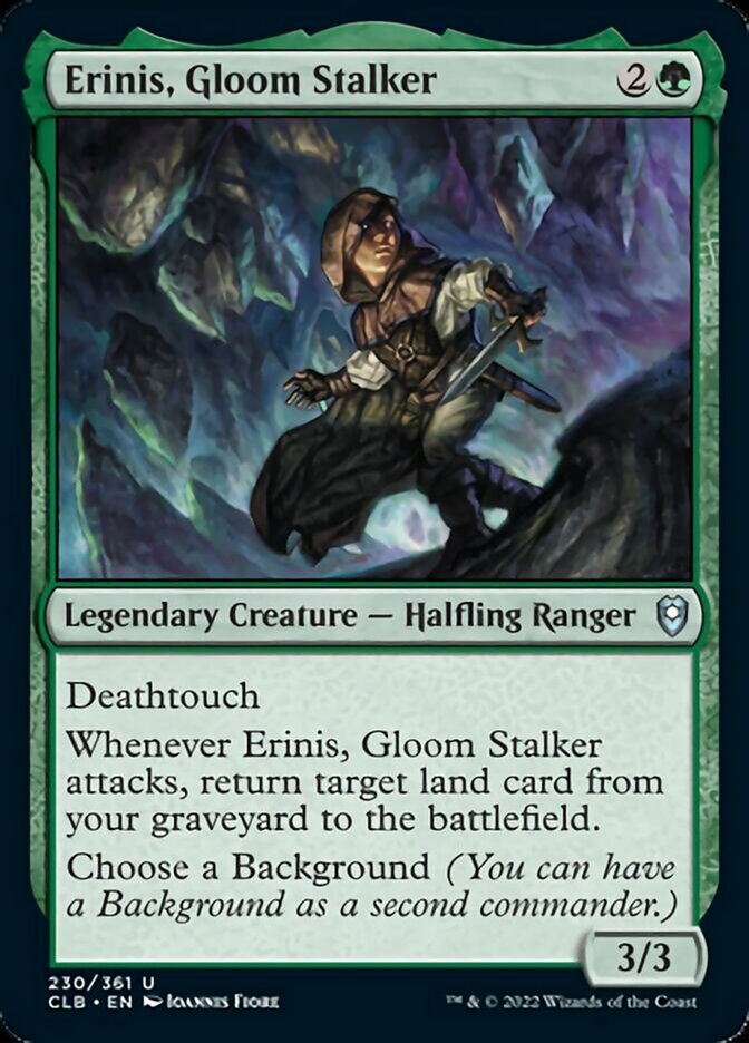 Erinis, Gloom Stalker [Commander Legends: Battle for Baldur's Gate] | Cards and Coasters CA