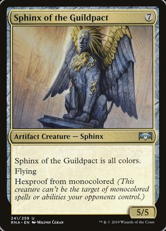 Sphinx of the Guildpact [Ravnica Allegiance] | Cards and Coasters CA