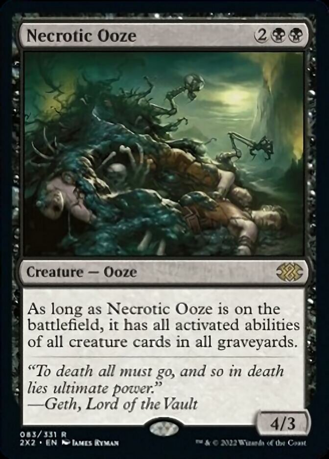 Necrotic Ooze [Double Masters 2022] | Cards and Coasters CA