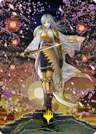 The Wandering Emperor 2 Art Card (Gold-Stamped Signature) [Kamigawa: Neon Dynasty Art Series] | Cards and Coasters CA