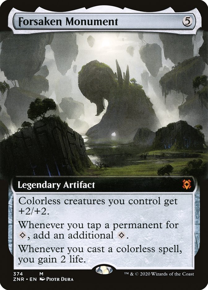 Forsaken Monument (Extended Art) [Zendikar Rising] | Cards and Coasters CA