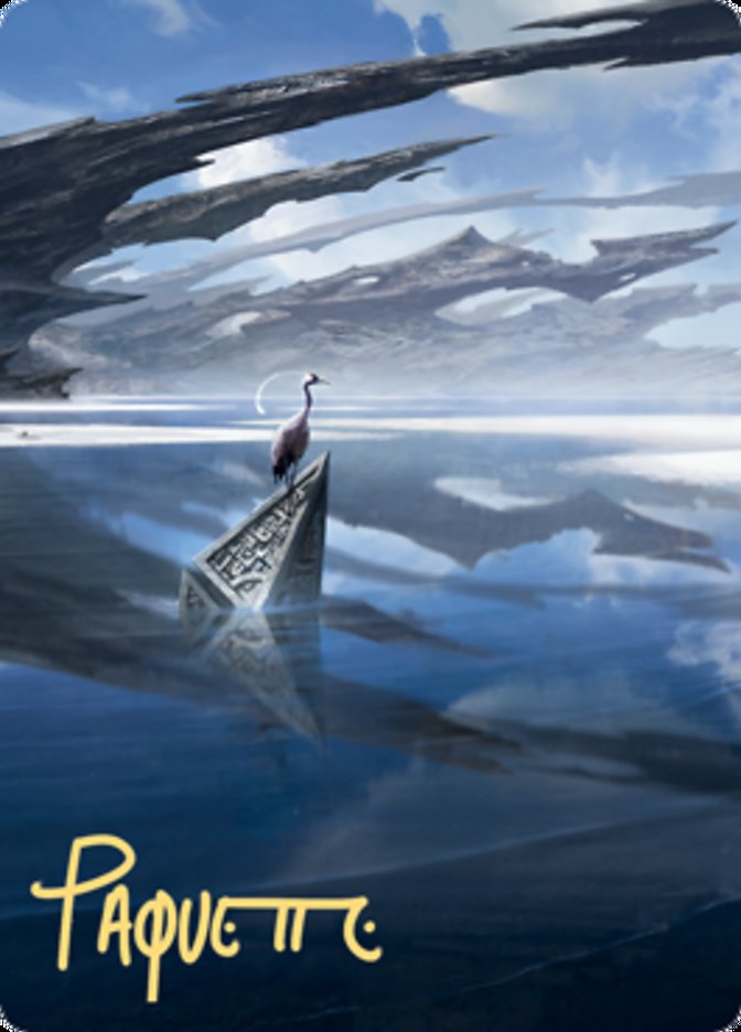 Seachrome Coast Art Card (Gold-Stamped Signature) [Zendikar Rising Art Series] | Cards and Coasters CA