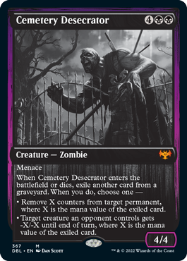 Cemetery Desecrator [Innistrad: Double Feature] | Cards and Coasters CA