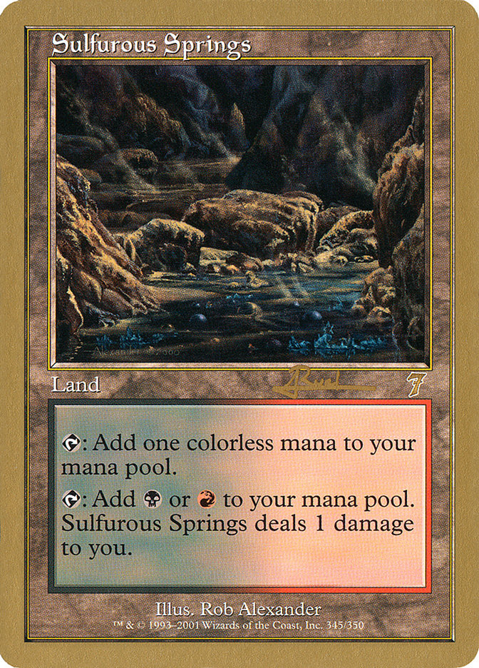 Sulfurous Springs (Antoine Ruel) [World Championship Decks 2001] | Cards and Coasters CA