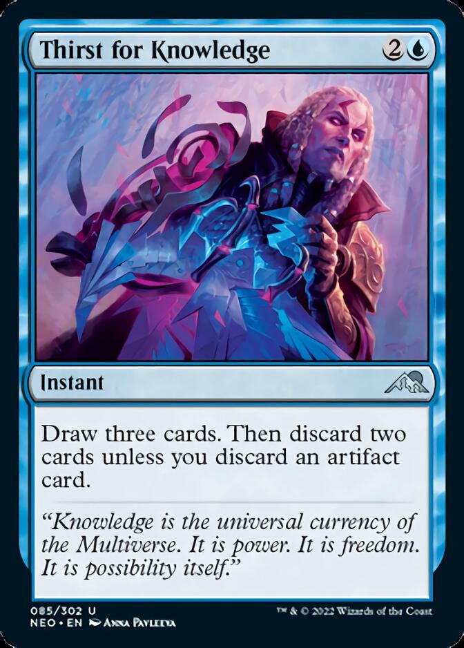 Thirst for Knowledge [Kamigawa: Neon Dynasty] | Cards and Coasters CA