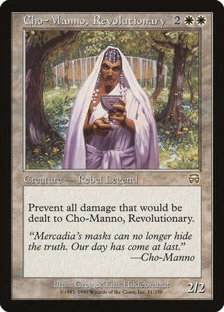 Cho-Manno, Revolutionary [Mercadian Masques] | Cards and Coasters CA