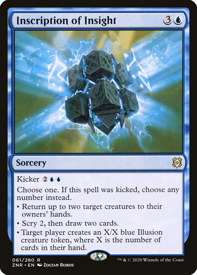 Inscription of Insight [Zendikar Rising] | Cards and Coasters CA