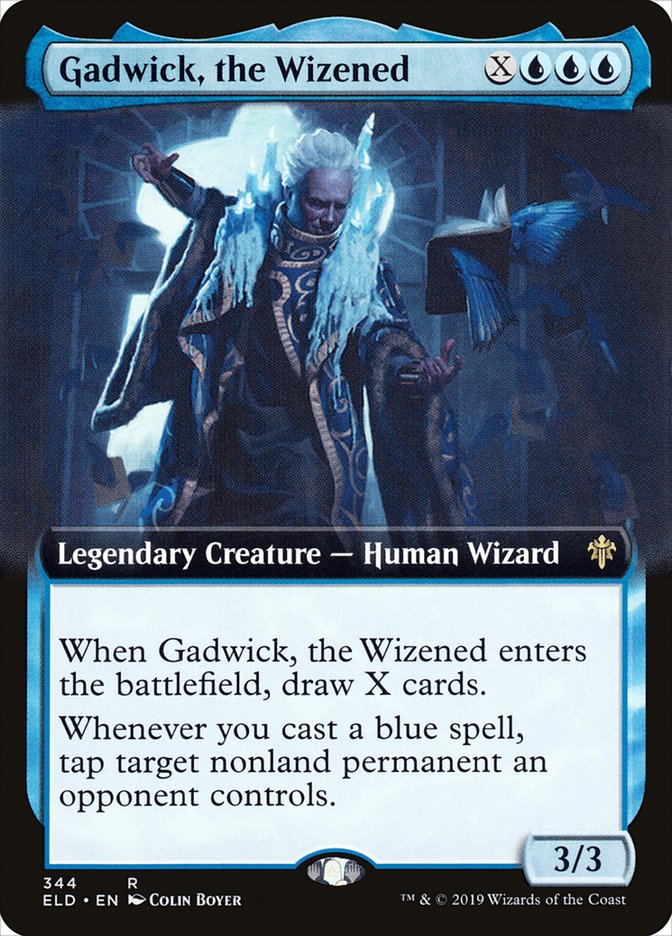 Gadwick, the Wizened (Extended Art) [Throne of Eldraine] | Cards and Coasters CA