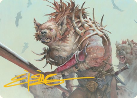 Gnoll Art Card (Gold-Stamped Signature) [Dungeons & Dragons: Adventures in the Forgotten Realms Art Series] | Cards and Coasters CA