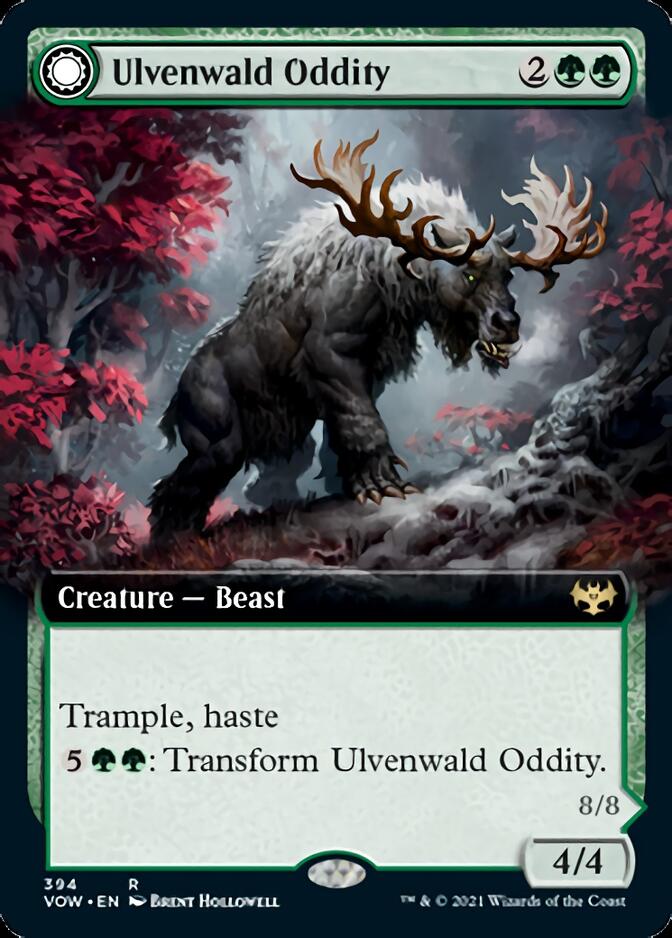 Ulvenwald Oddity // Ulvenwald Behemoth (Extended) [Innistrad: Crimson Vow] | Cards and Coasters CA