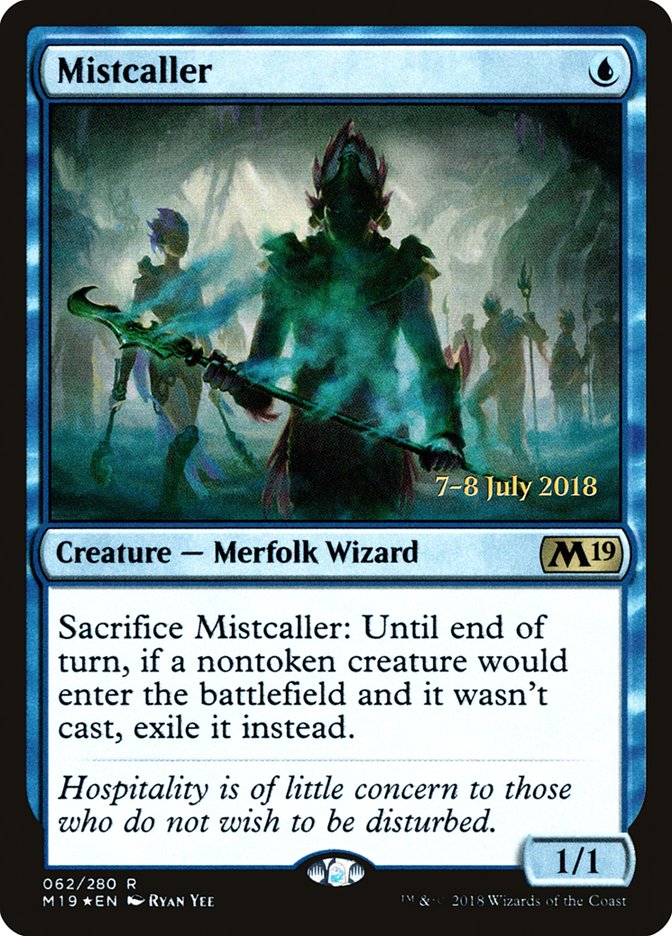 Mistcaller  [Core Set 2019 Prerelease Promos] | Cards and Coasters CA