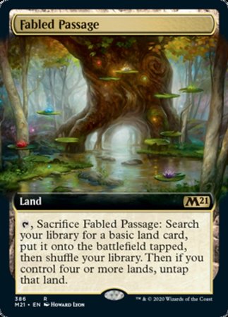 Fabled Passage (Extended Art) [Core Set 2021] | Cards and Coasters CA