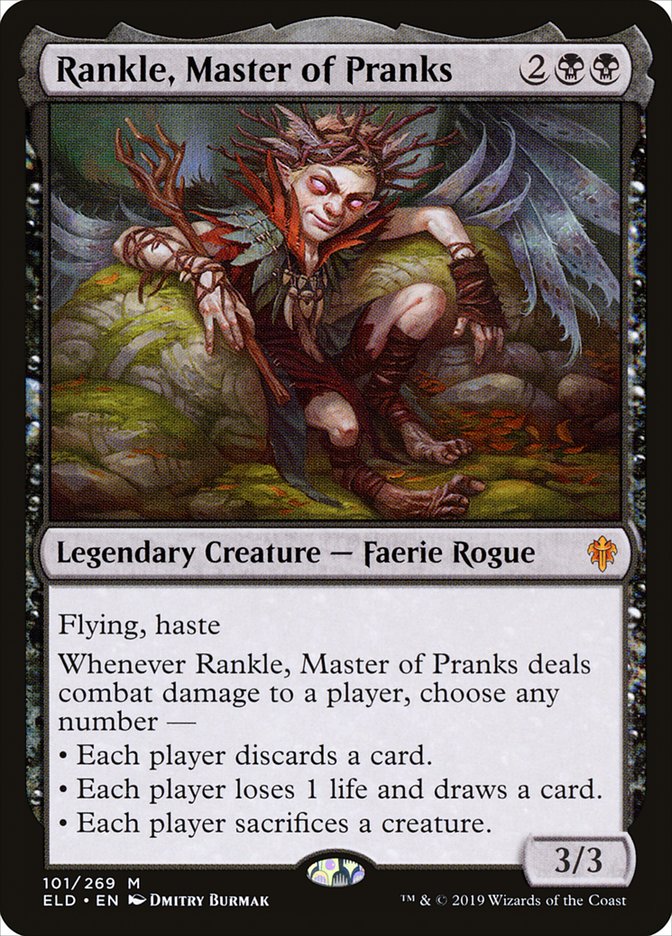 Rankle, Master of Pranks [Throne of Eldraine] | Cards and Coasters CA