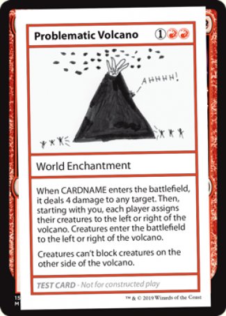 Problematic Volcano (2021 Edition) [Mystery Booster Playtest Cards] | Cards and Coasters CA