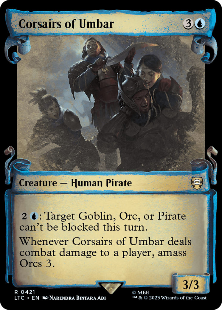 Corsairs of Umbar [The Lord of the Rings: Tales of Middle-Earth Commander Showcase Scrolls] | Cards and Coasters CA