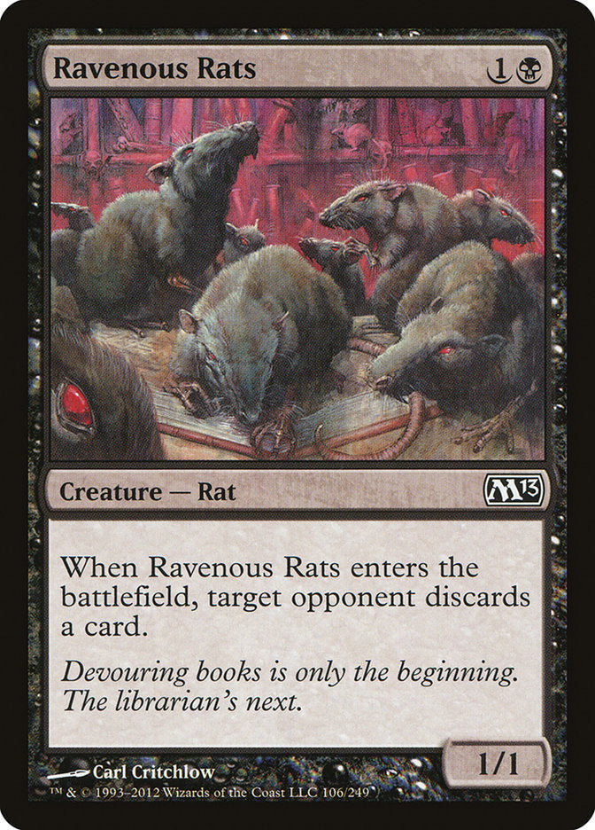 Ravenous Rats [Magic 2013] | Cards and Coasters CA