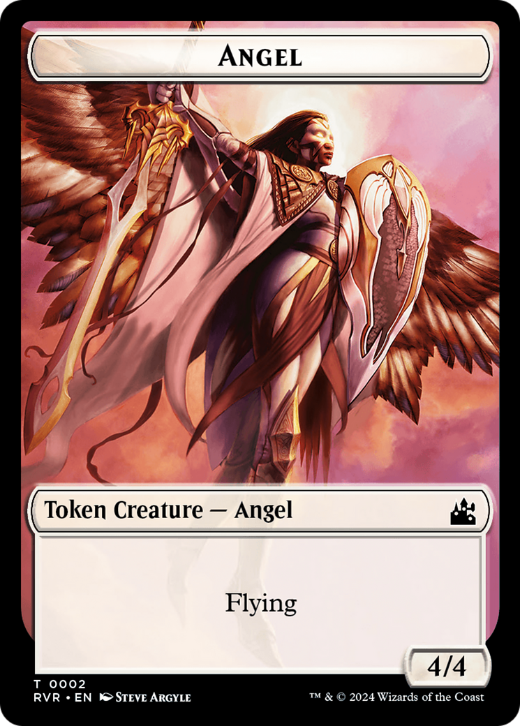 Angel Token (0002) [Ravnica Remastered Tokens] | Cards and Coasters CA