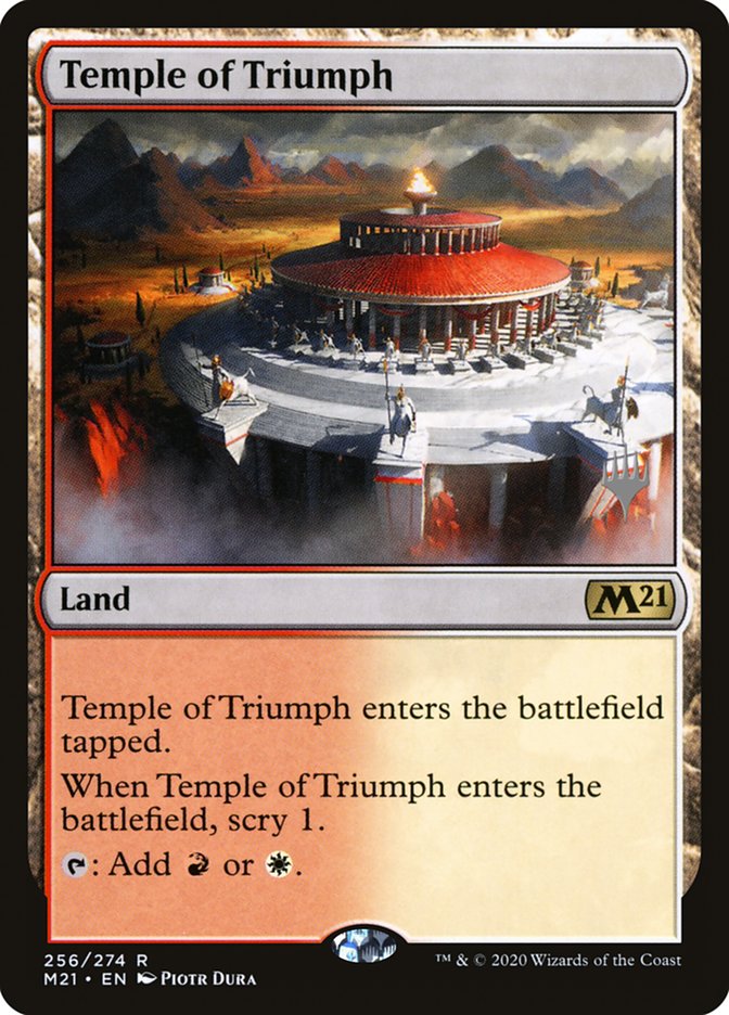 Temple of Triumph (Promo Pack) [Core Set 2021 Promos] | Cards and Coasters CA