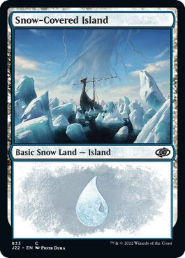 Snow-Covered Island [Jumpstart 2022] | Cards and Coasters CA