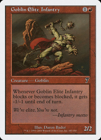 Goblin Elite Infantry [Seventh Edition] | Cards and Coasters CA