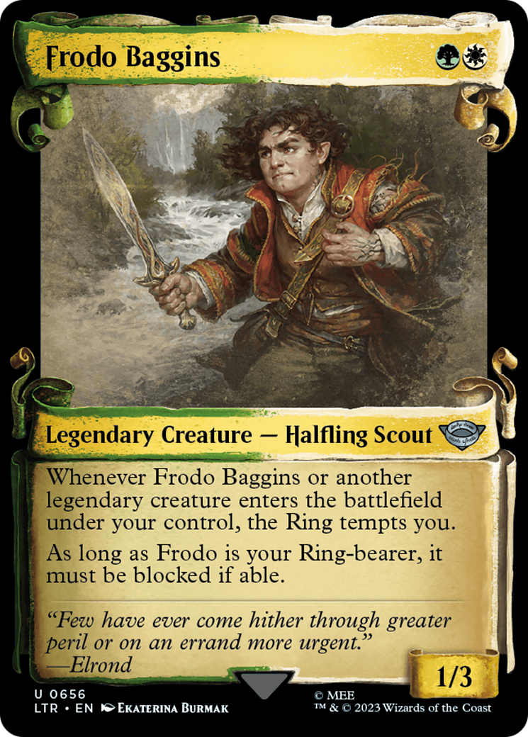 Frodo Baggins [The Lord of the Rings: Tales of Middle-Earth Showcase Scrolls] | Cards and Coasters CA